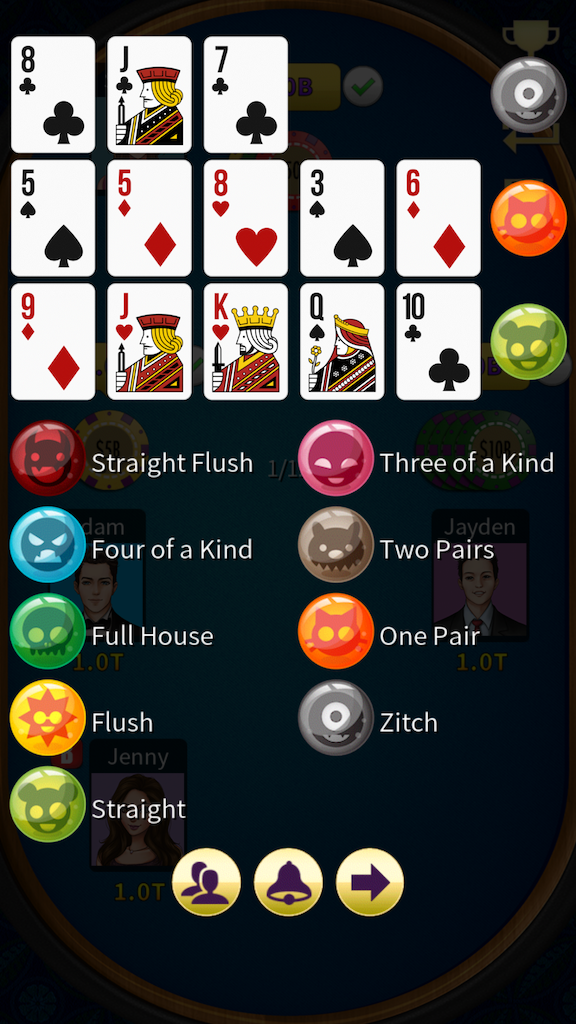 Chinese Poker screen 01